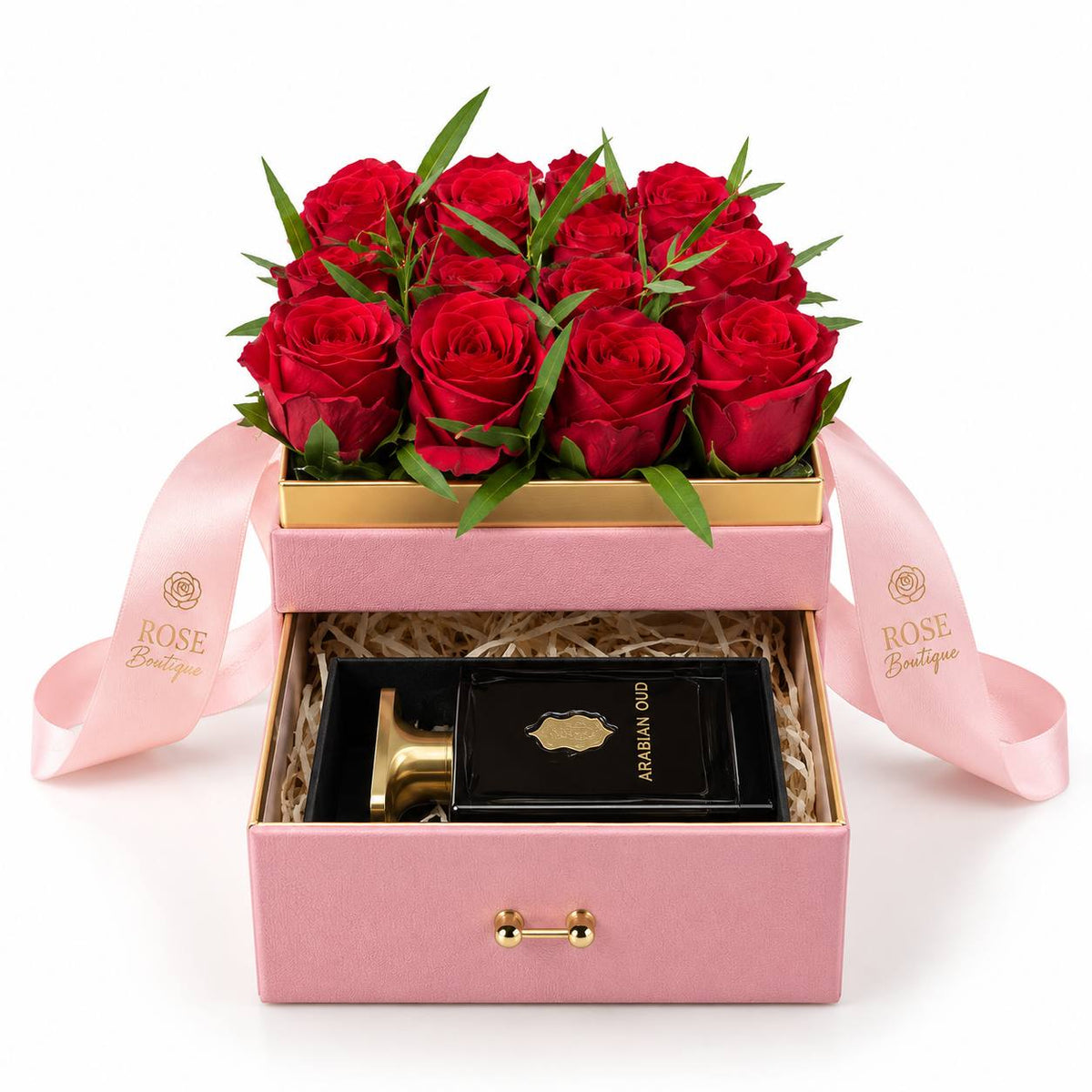 Arabian Knight Pink Velvet Flower Box