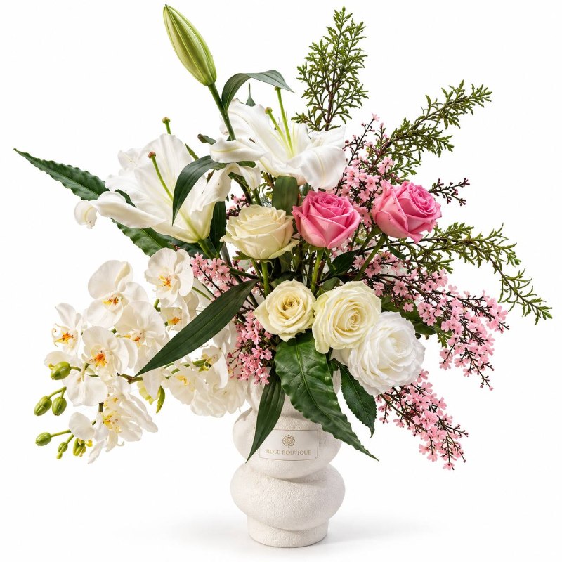 Lily & Orchid Fusion Vase