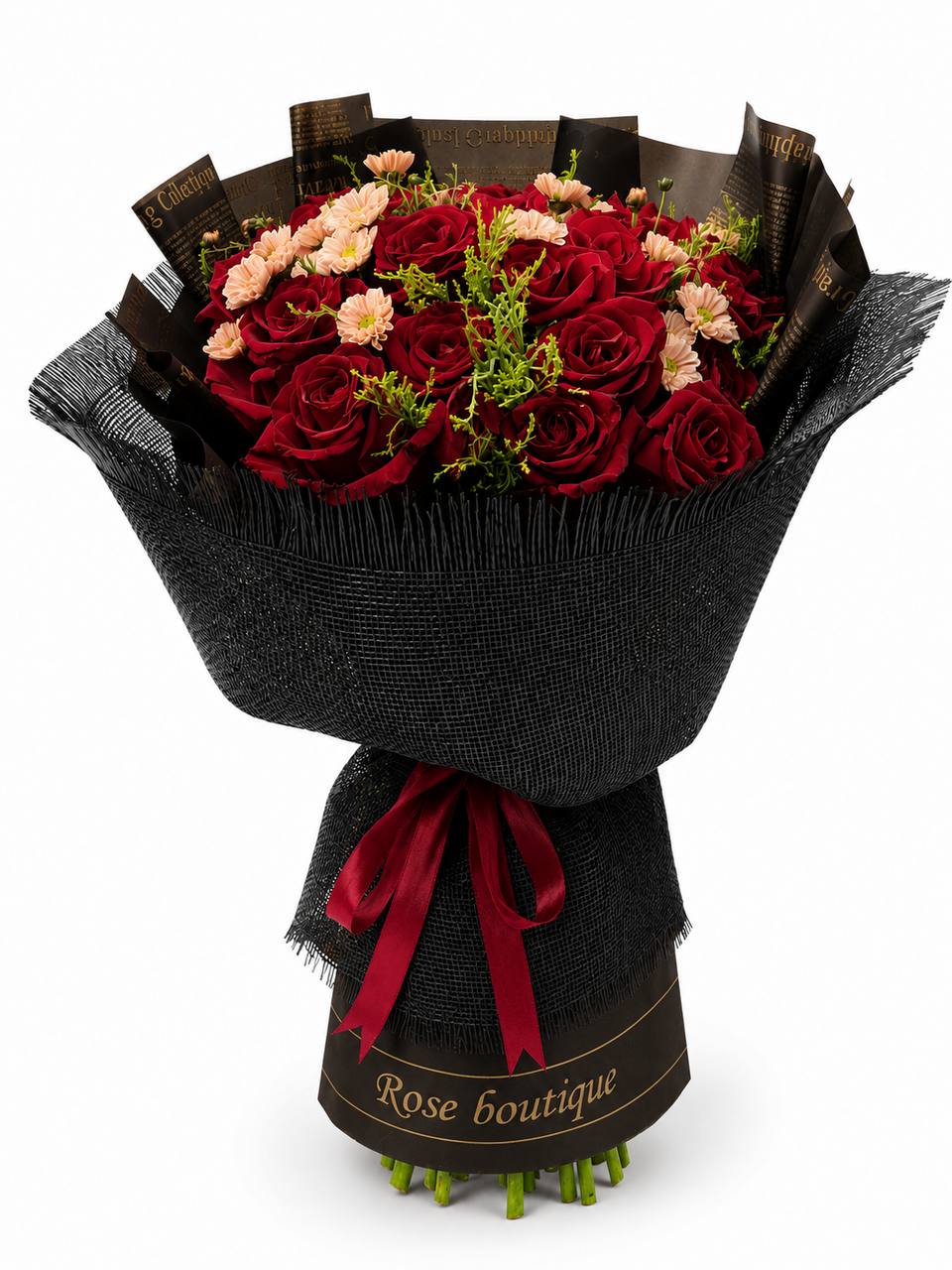 25 Red Roses Hand Bouquet