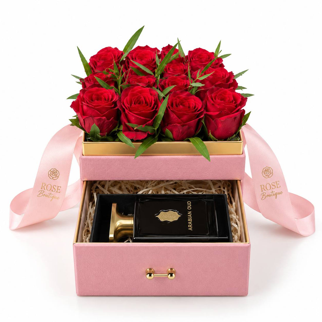 Arabian Knight Pink Velvet Flower Box