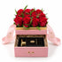 Arabian Knight Pink Velvet Flower Box