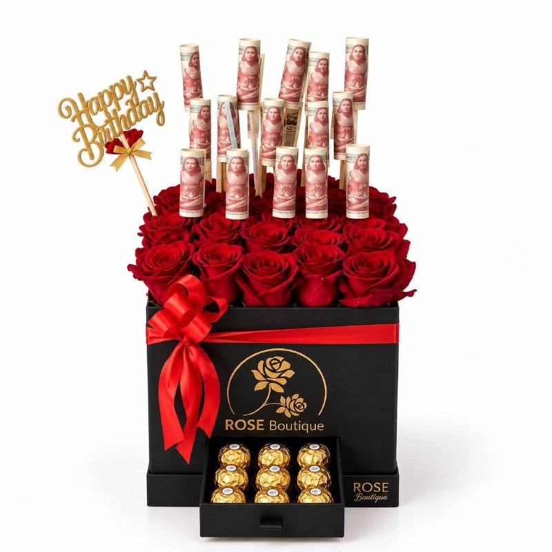 Eidiya Red Rose Luxury Box