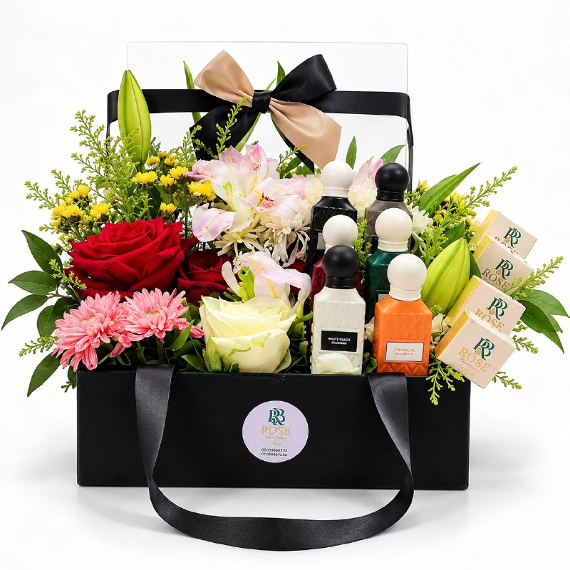 Ibraq Luxury Perfume &amp; Flower Box